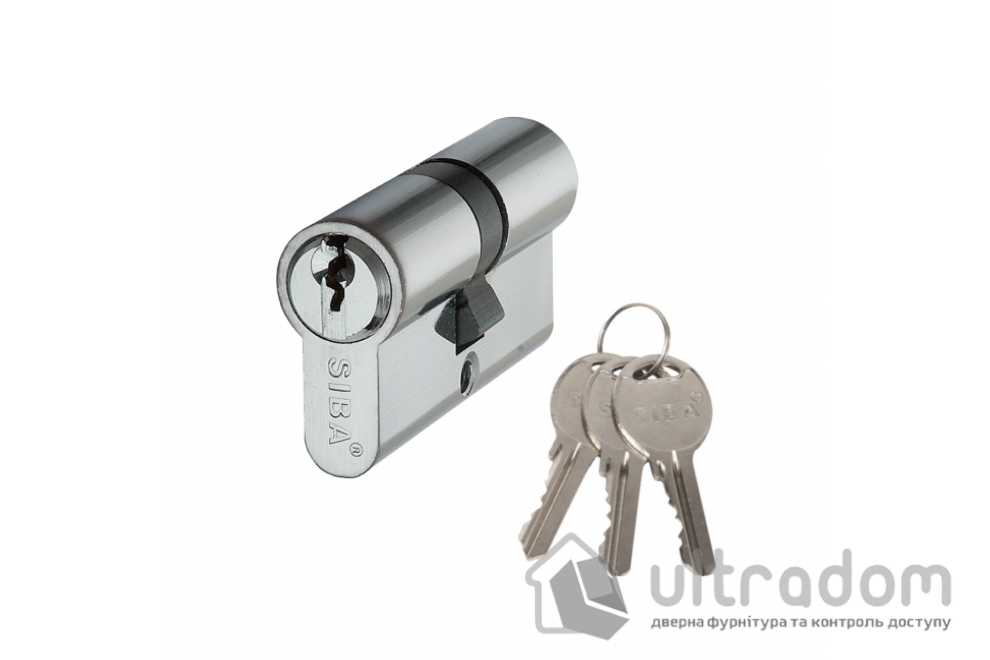 Цилиндр дверной SIBA английский ключ-ключ 83 мм