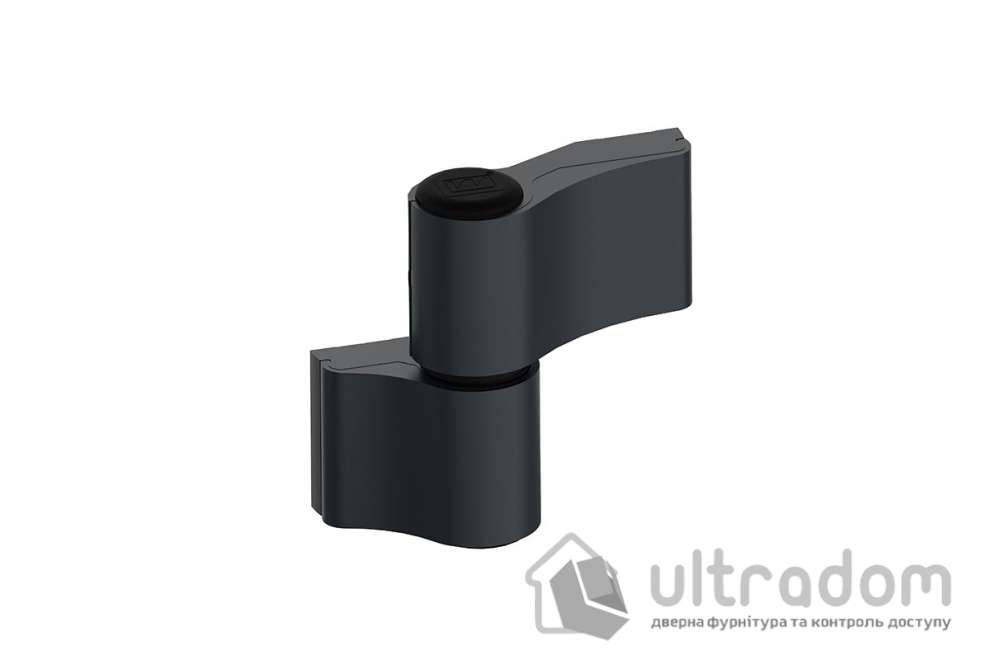 Петля для алюминиевых дверей WALA MX 67 мм ( JOCKER Alu) антрацит RAL7016 (WA-MX8010456R7016M)