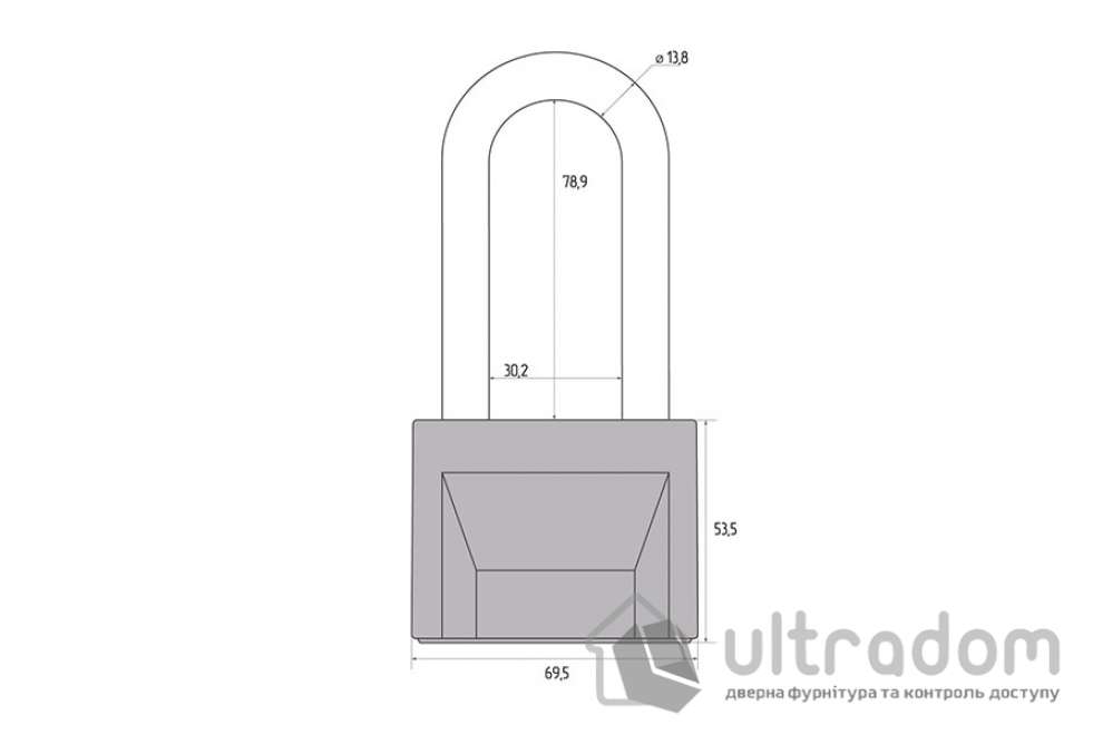 Замок навесной Авантек ВС2М1-02