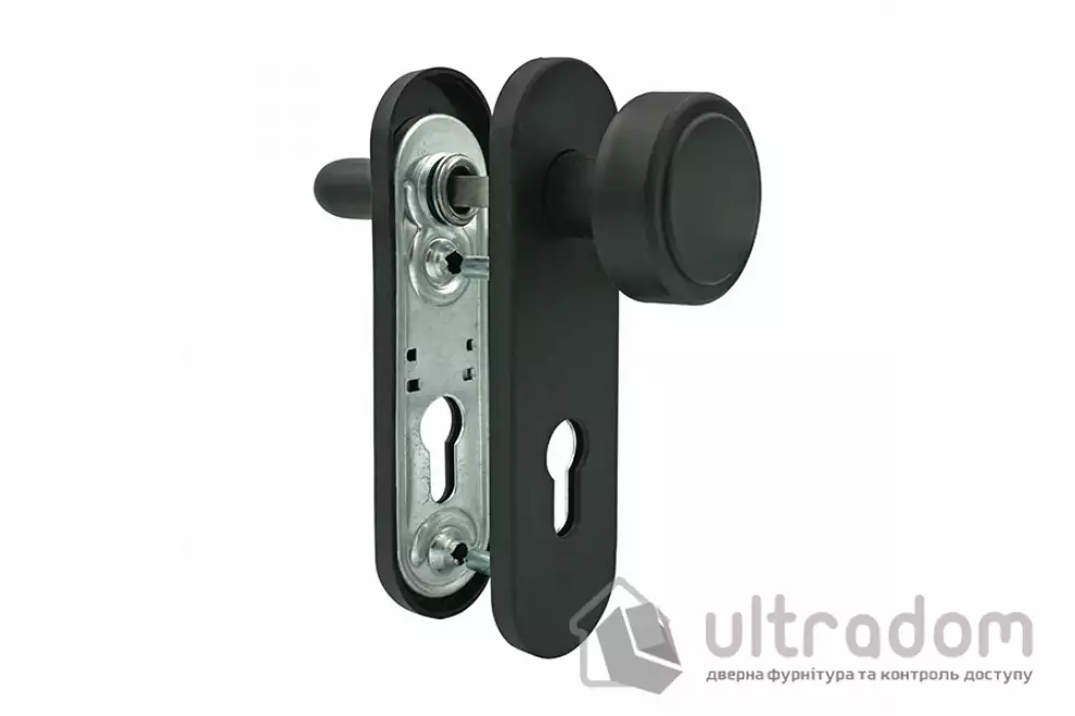 Ручки противопожарные MARVON SP6 72мм, чёрный матовый