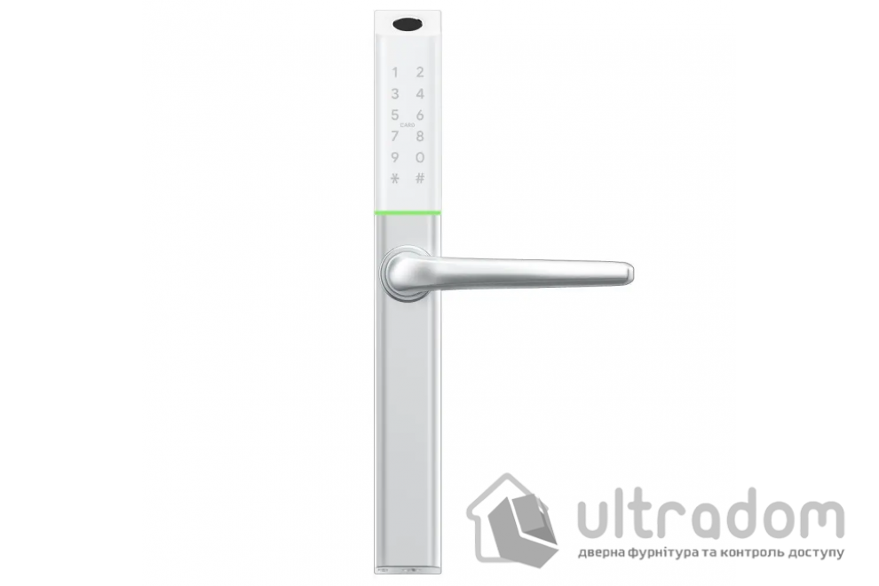Умный дверной биометрический замок SEVEN LOCK SL-7763BF white