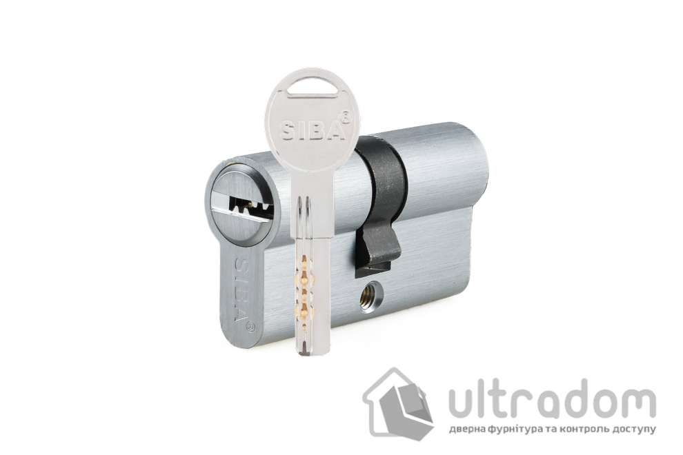 Цилиндр дверной SIBA перфорированный ключ-ключ 75 мм