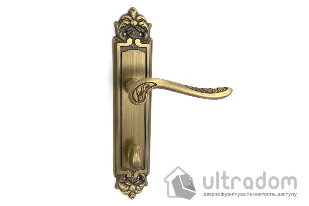 Дверная ручка на планке Fadex Daisy 202/P29(Decor) бронза матовая