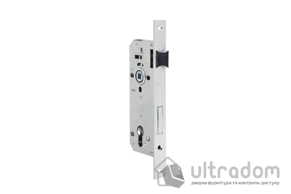 Комплект врезного замка с ручками SIBA Osimo 85 мм з цилиндром, матовый хром/хром (Z0930705+101523MRSN+68BS)