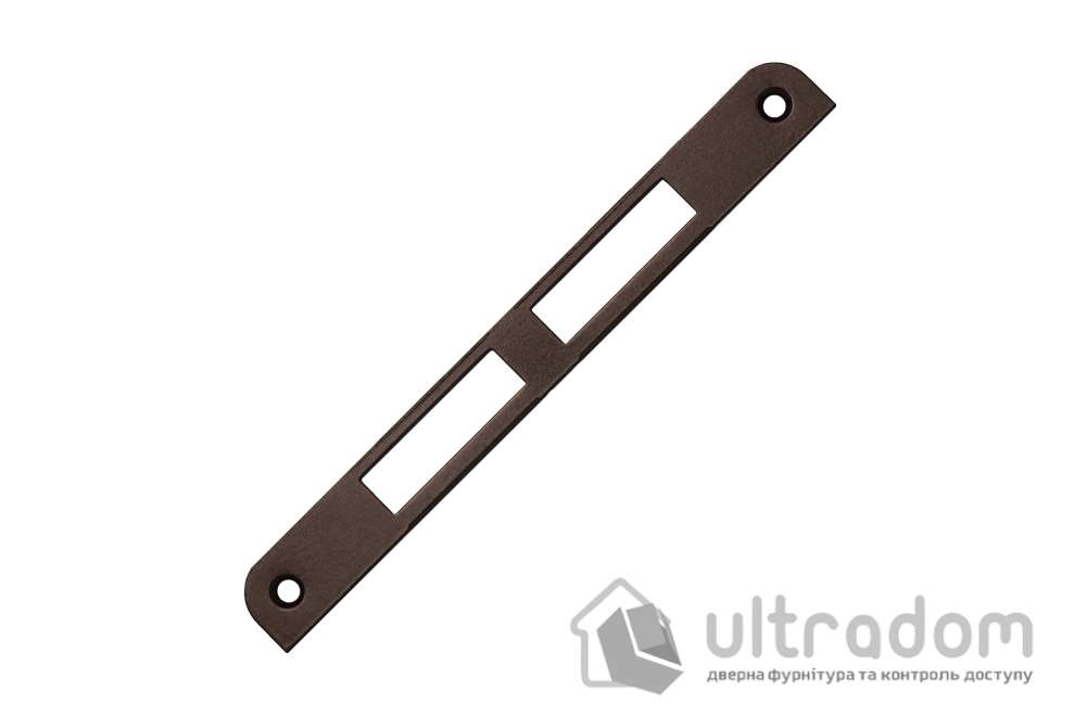 Ответная планка для замка AGB CENTRO PZ двойная ровная, бронза коричневая (B01000.03.22)