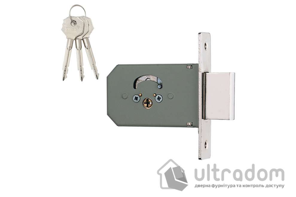 Замок врезной дополнительный SIBA 10156/F 3KEY (10156/F 3KEY)