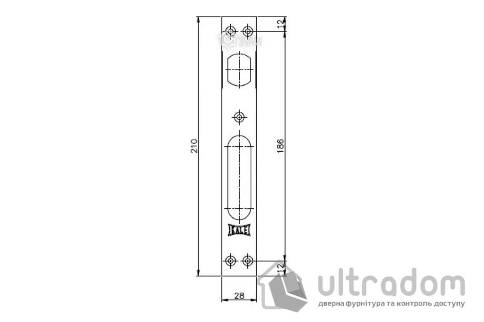 Ответная планка к замку KALE 252 (PL010843)