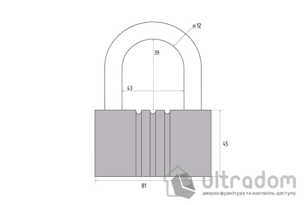 Замок навесной Авантек ВС2-21