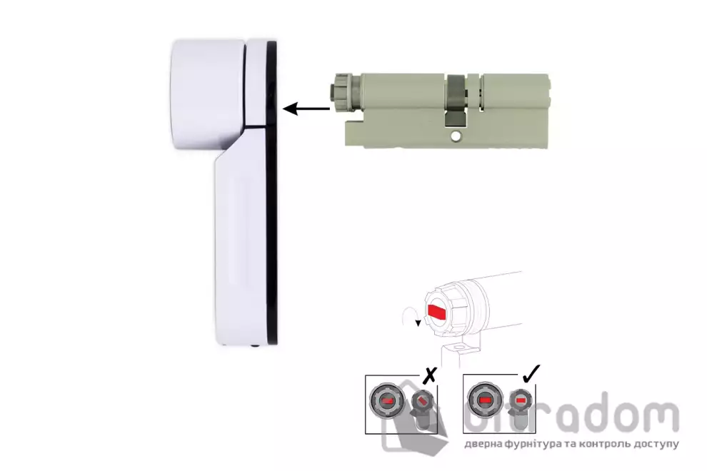Цилиндр дверной MUL-T-LOCK ENTR 95 мм