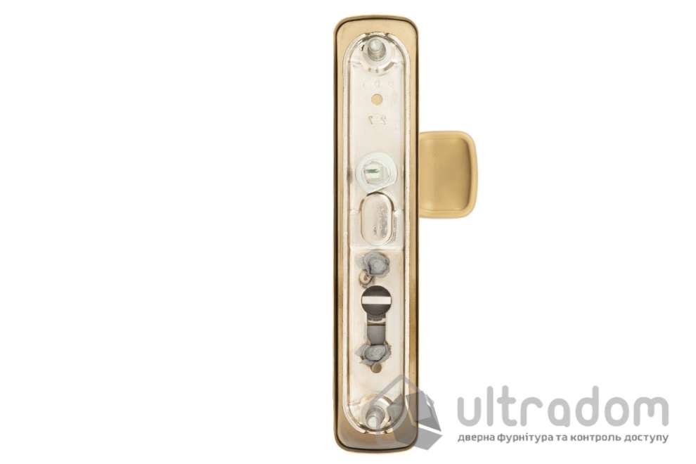 Дверная ручка на планке ROSTEX ASTRA R ручка-кноб DIN 85 мм титан PVD