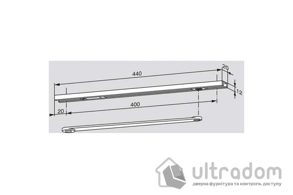 Тяга доводчика G96N20 Dorma ITS96 слайдовая