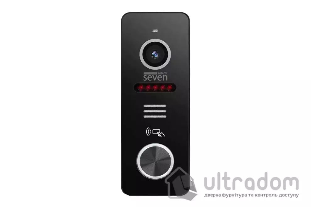 Вызывная панель домофона со встроенным считывателем карт EM-Marin SEVEN CP-7502F RFID black
