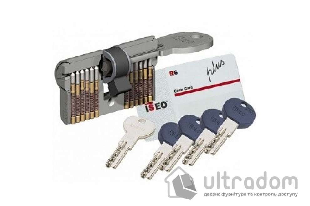 Цилиндр дверной ISEO R6 ключ-ключ, 70 мм