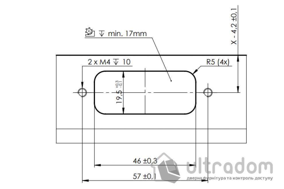 Ответная часть в короб WALA ALU2 (W ALU2)