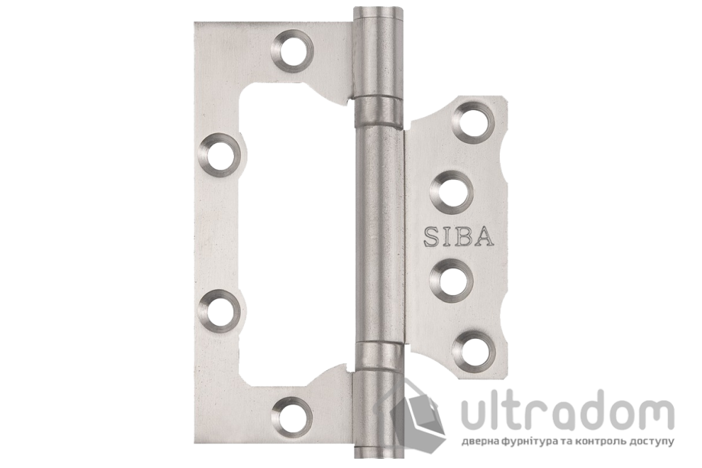 Петля дверная SIBA 100 мм универсальная накладная, нержавеющая сталь (2BB 4"х3"х2,35mm FHP SS)
