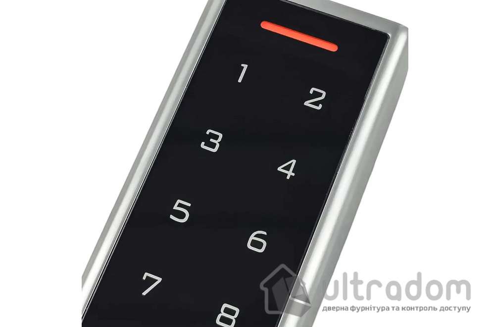 Биометрический контроллер доступа Bluetooth с клавиатурой PES KeyPad slim, серый