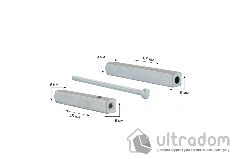 Шток TESA CD9X559X67 9х9мм/9х9мм разделенный 55х67 мм