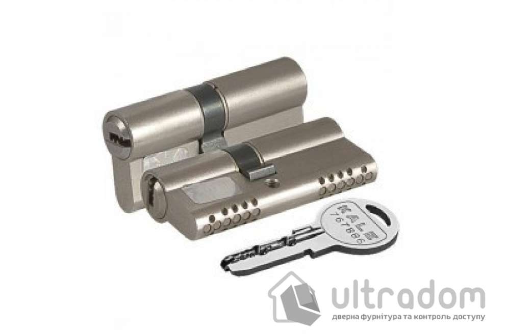 Цилиндр дверной KALE 164 OBS B ключ-ключ 70 мм никель