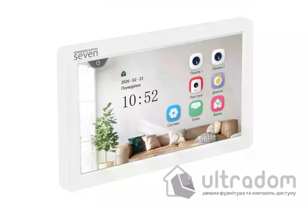 Видеодомофон 7 дюймов SEVEN DP-7570 FHD IPS white