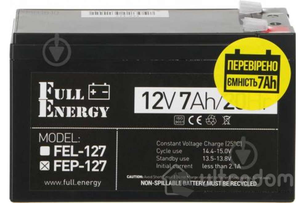 Full Energy FEP-127 Аккумулятор для ИБП 7Ah/20Hr/12V