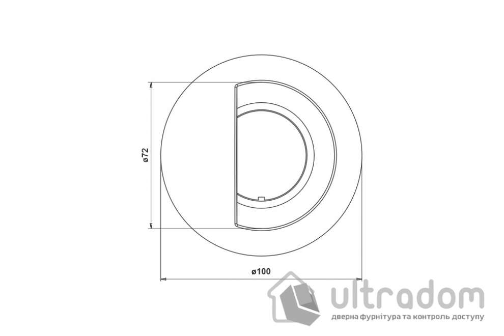Дверные ручки DND by Martinelli Interna круглые, белые (IT01-ZBN)