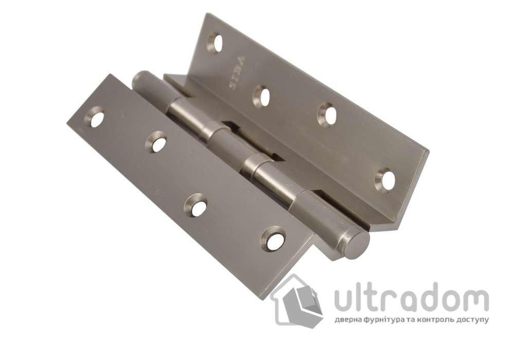 Латунные угловые петли SIBA 125 мм. , SN - матовый никель