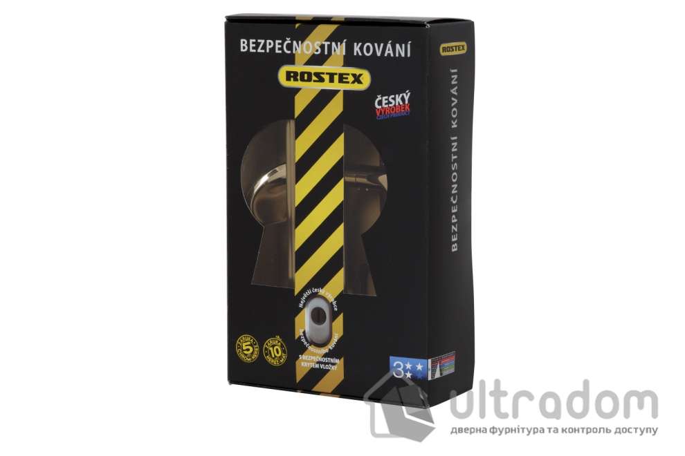 Фурнитура защитная ROSTEX R1 Universal 3 класс титан PVD с фикс. ручкой 85-90