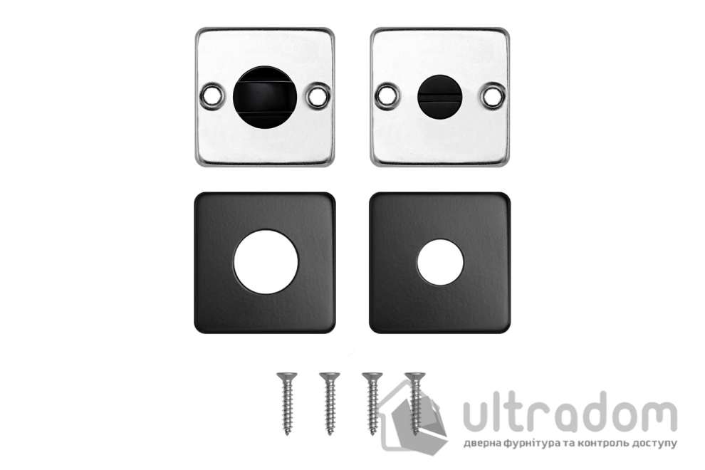 Накладка ROSTEX DESIGN H53 WC SQUARE, чёрная
