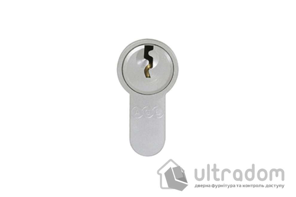 Цилиндр замка AGB SCUDO 600 60 мм (30х30Т), ключ-тумблер, хром (C6AL06.25.25)