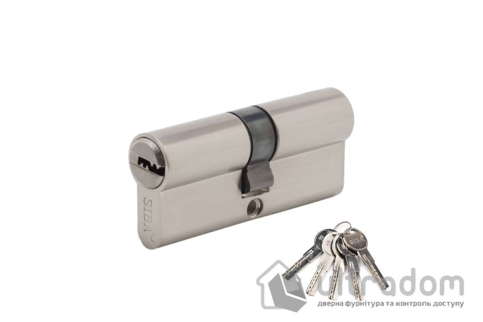 Цилиндр дверной SIBA ZAMAK перфорированный ключ-ключ 100 мм