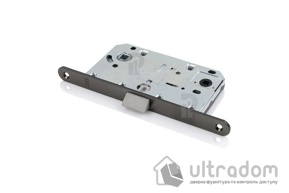 Врезной межкомнатный замок WC AGB Mediana Evolution, 96/50 мм, титан (B01102.50.F9)