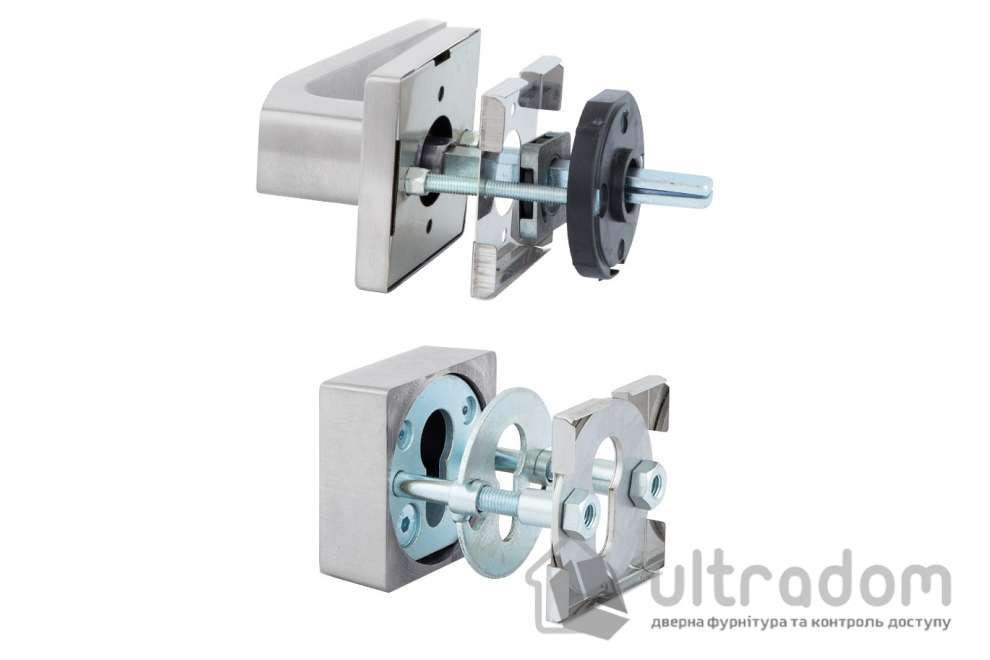 Фурнитура защитная ROSTEX R/H mov-mov DIN SQUARE нержавеющая сталь