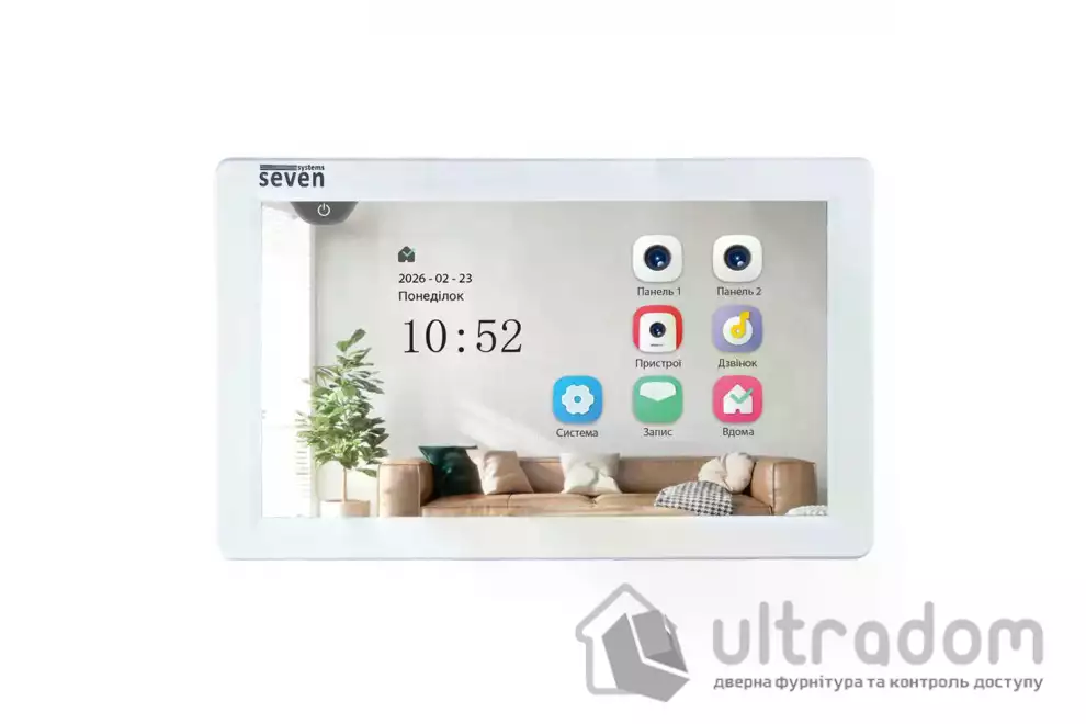 Видеодомофон 7 дюймов SEVEN DP-7570 FHD IPS white