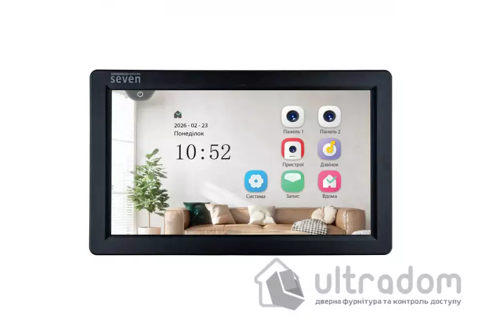 Видеодомофон 7 дюймов SEVEN DP-7570 FHD IPS black