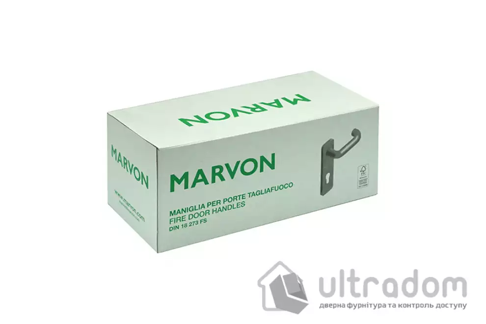 Ручки противопожарные MARVON SP3 глухая, черный матовый