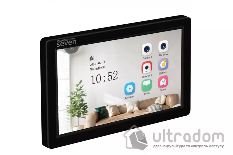 Видеодомофон 7 дюймов SEVEN DP-7570 FHD IPS black