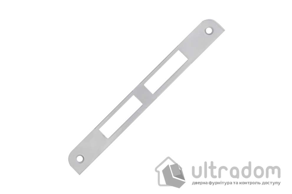Ответная планка для замка AGB CENTRO PZ двойная ровная, матовый хром (B01000.03.34)