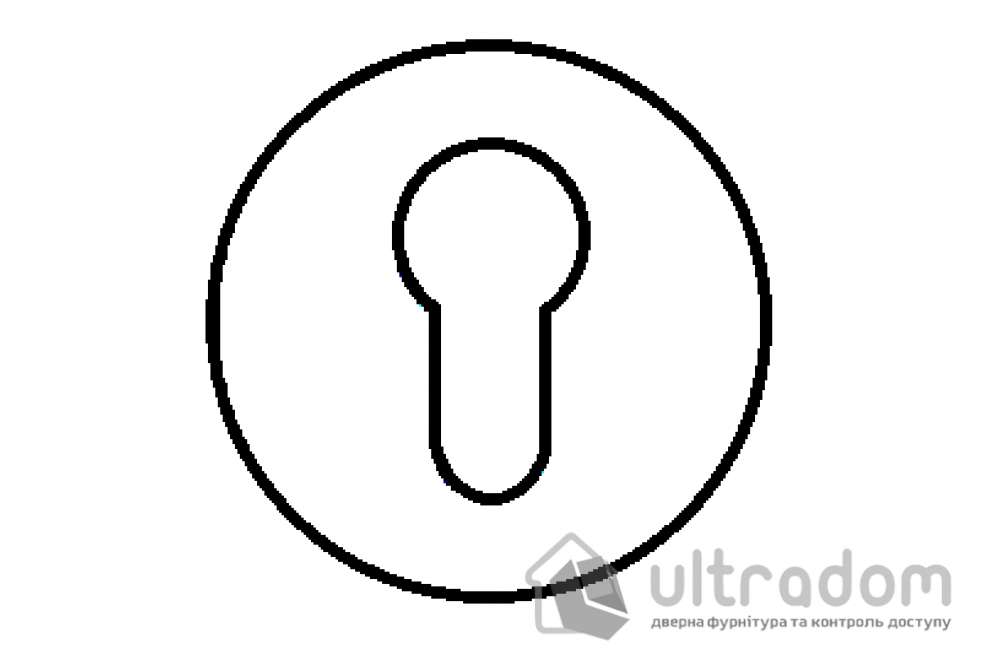 TUPAI накладка для евроцилиндра PZ круглая на тонкой розетке мод. 4046 5S
