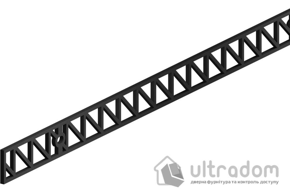 Направляющая рейка Roc Design R04 1950 мм черная матовая (217-704)