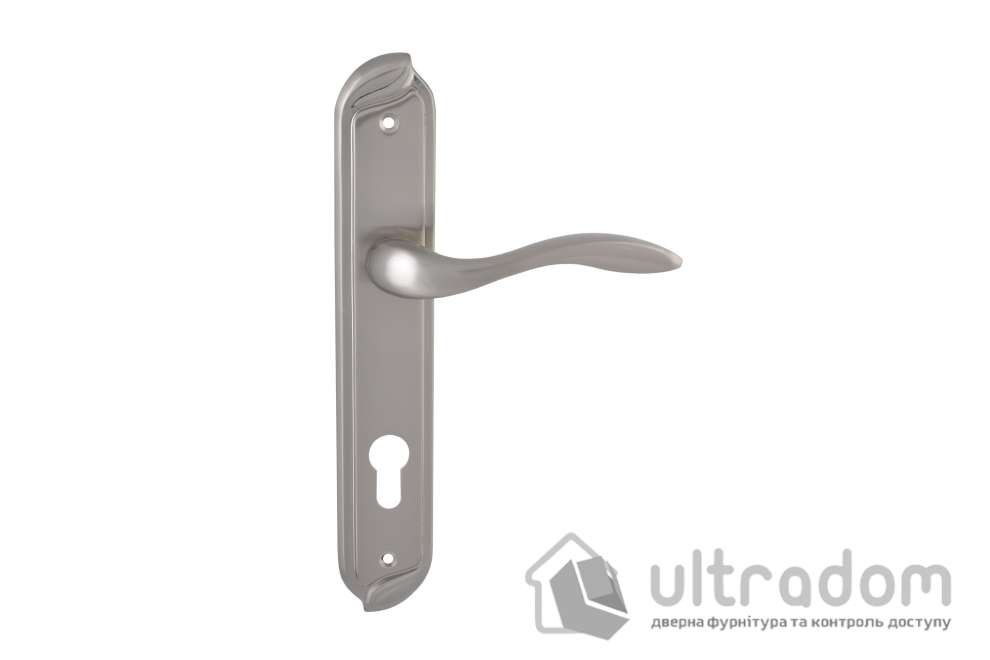 Дверная ручка на планке под ключ (55-85 мм) SIBA Venice, матовый никель