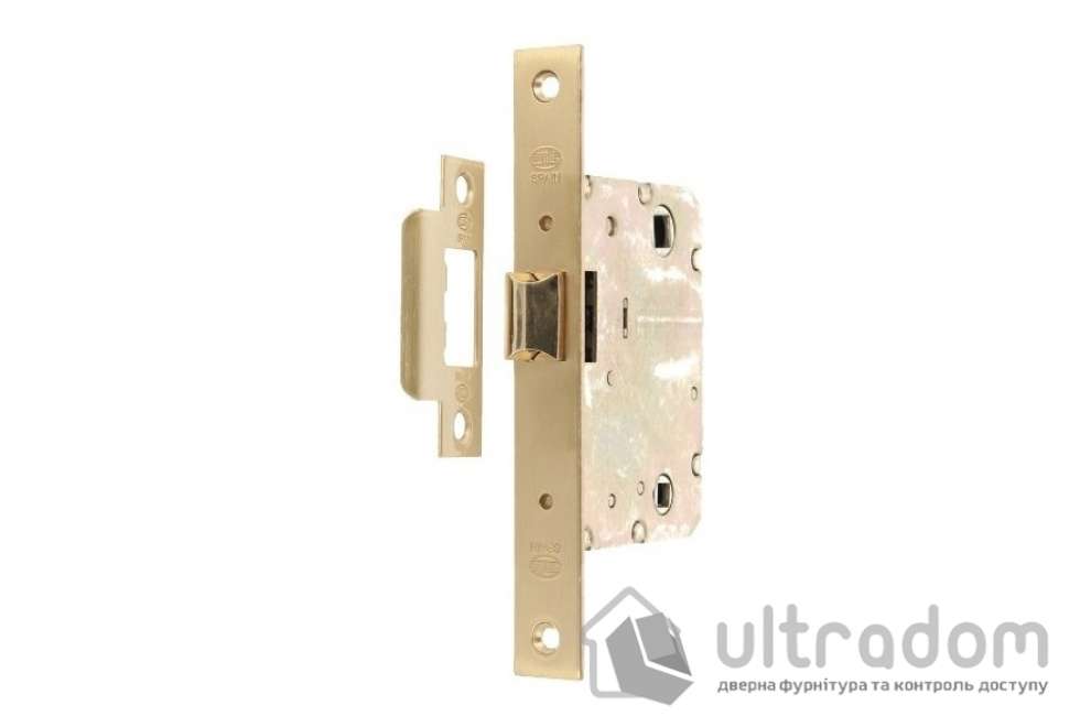 Врезной межкомнатный замок WC AMIG мод.4100 70 мм, латунь