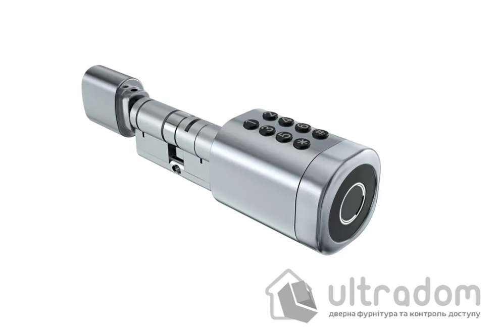 Умный биометрический замок (цилиндр) SEVEN LOCK SL-7774BF (100-150мм) silver