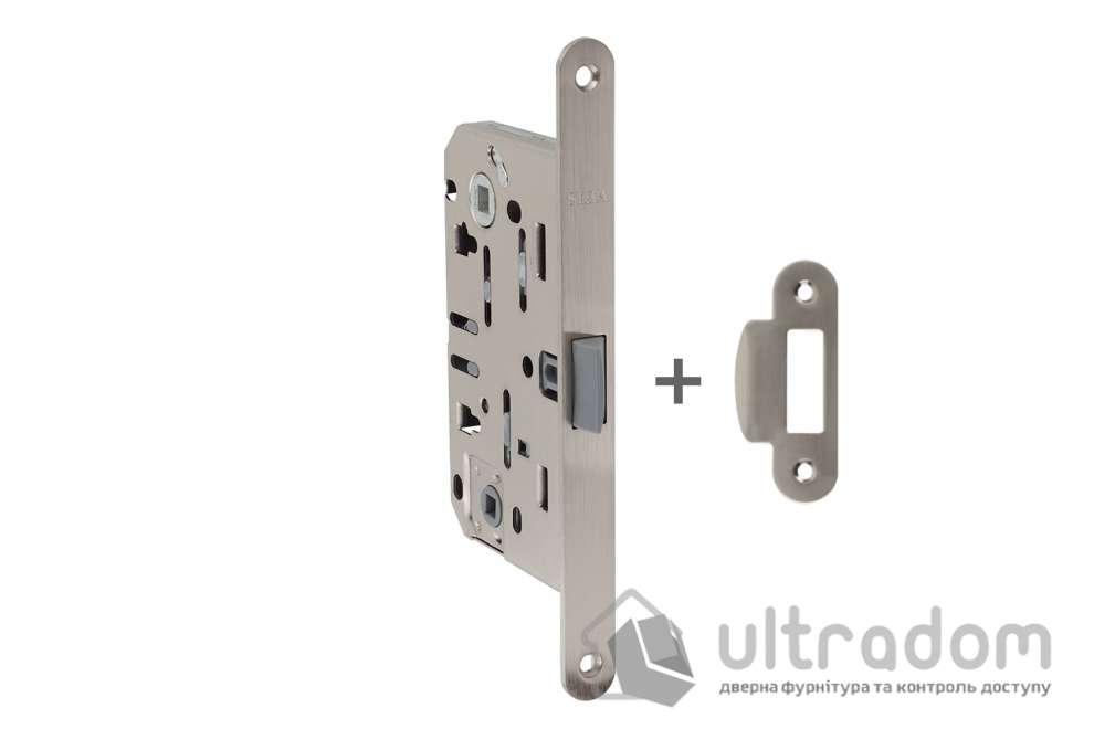 Врезной межкомнатный замок WC SIBA 9650 SN, матовый никель (SB9650 SN)