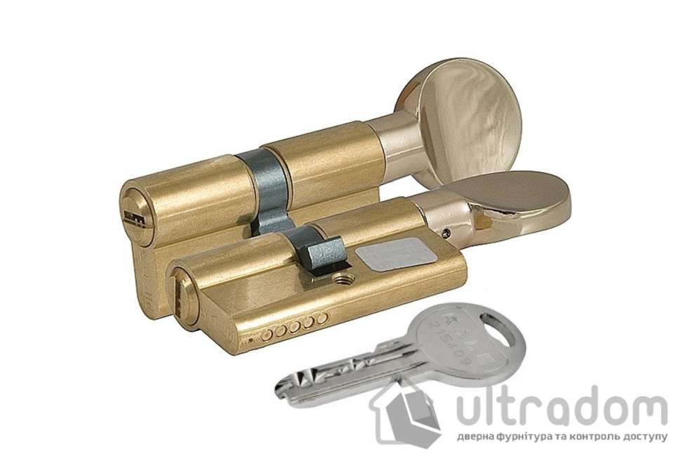 Цилиндр дверной KALE 164 SM/SN ключ-тумблер, 80 мм