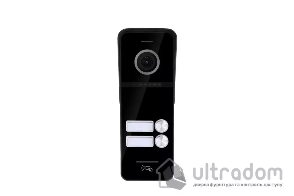 Вызывная панель домофона со встроенным считывателем карт SEVEN CP-7504/2 RFID black