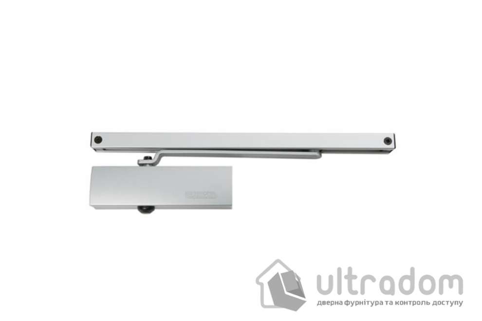 Дверной доводчик GEZE TS 1500 G со скользящей тягой, серебристый (TS1500G_silver)