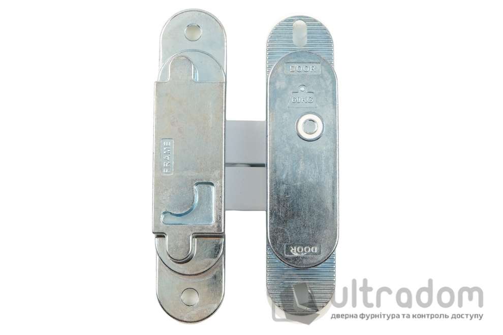 Скрытая петля Profitlock PL160 3D – 24×110 мм, для дверей 60 кг, белая матовая (PL160.WH)