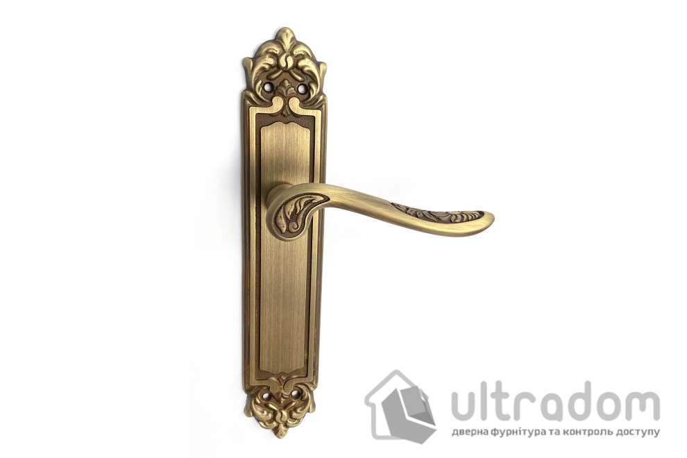 Дверная ручка на планке Fadex Daisy 202/P29(Decor) бронза матовая