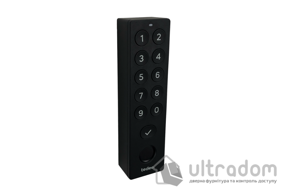 Клавиатура TEDEE с отпечатком пальца и PIN-кодом для умных замков, черная
