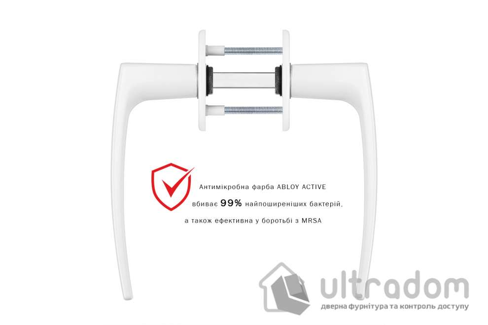 Дверная ручка ABLOY POLARITA 16/001 белая антибактериальная